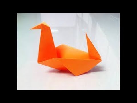 How To Make A Super Easy Origami Duck! - YouTube