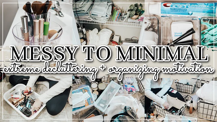 MESSY TO MINIMAL | extreme clean and declutter wit...