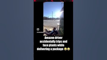 Amazon Driver Falls While Tryna Deliver
