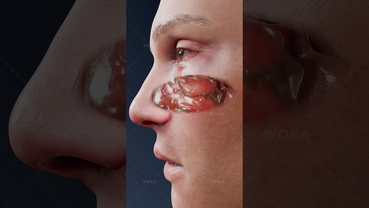 Was passiert in der zweiten Phase der akuten Rhinitis? HNO in 3D