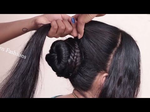 High Puff Hairstyle 2024 for college/party/work | hair style girl | Easy Hairstyles 2024 for girls @PlayEvenFashions