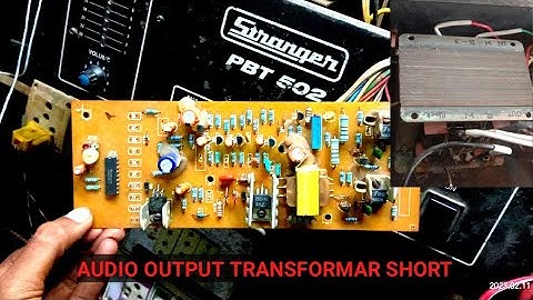 Stranger pbt502 || audio output transformar short