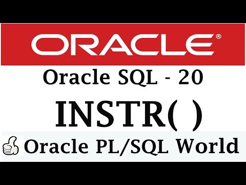 INSTR in Oracle | INSTRING in Oracle | Character Manipulation | Oracle Tutorial for Beginners