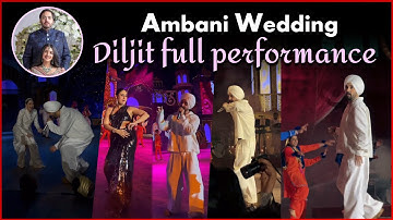 Diljit Dosanjh Full Performance At Anant Ambani & Radhika Merchant Pre-Wedding | Watch
