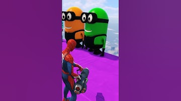 Minions Parachute Into 😂😂Ragdoll Doom | #SkyFail #ParachuteGoneWrong #GTA5Humor