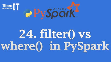 filter() vs where() | Filter DataFrames | PySpark Tutorial #pysparktutorial #pyspark