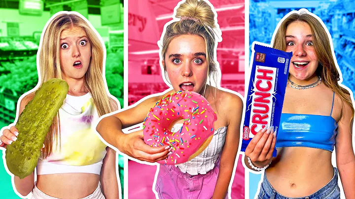 EATING ONLY ONE COLORED FOOD FOR 24 HOURS!