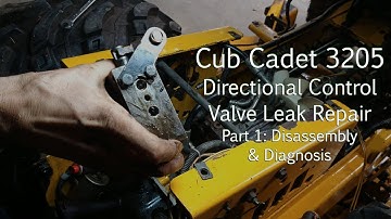 Cub Cadet 3205 Directional Control Valve Leak Repair - Part 1: Disassembly & Diagnosis
