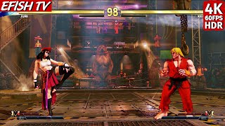 Juri vs Ken (Hardest AI) - Street Fighter V