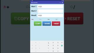 Binary Calculator from Mobilia Apps screenshot 1