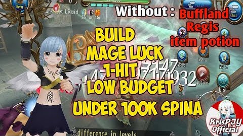 Very Cheap‼️- New Build Mage Luck LV 150 1 Hit Low Budget Under 100k - Toram Online