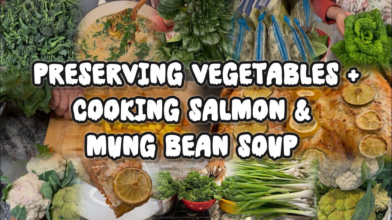 Preserving vegetables & cooking dinner at the same time