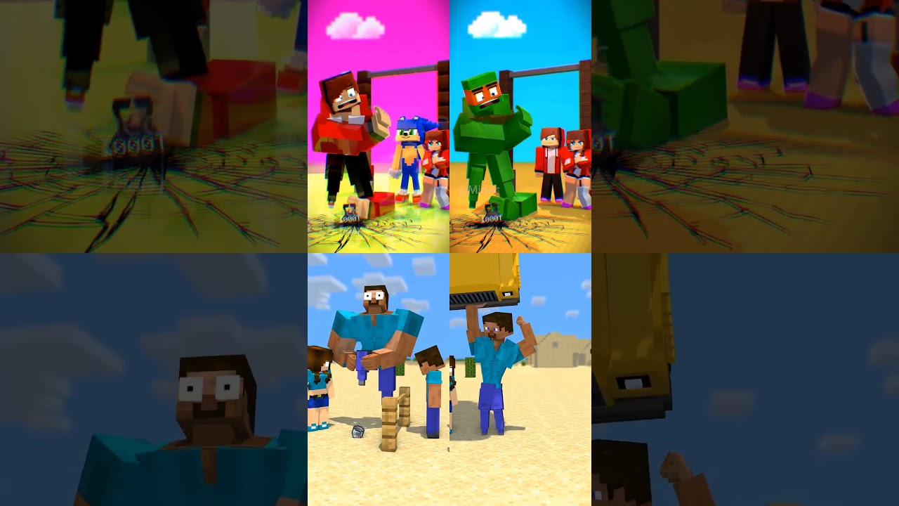 JJ Vs Sonic, Which is Heavier 🤣Complete Prank Parody - Maizen Minecraft x Hytale #minecraft #jj