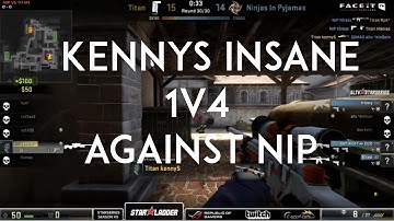 KennyS insane 1v4 against NiP