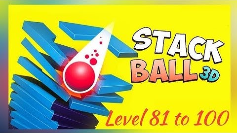Stack Ball Gameplay - Level 81 to 100 | Crash Platforms | Tiny Toons