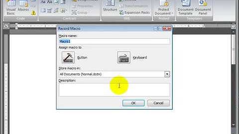 Microsoft Word 2007 ENG TB 09 04 Creating a Macro