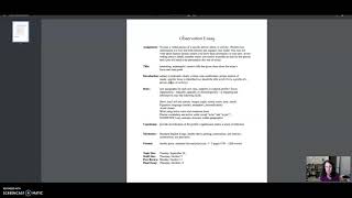 WR121 Observation Essay