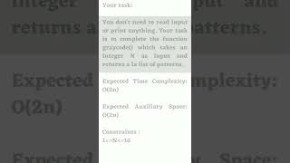 Gray Code solution of gfg question || #gfgatbti_10 #100daysofcoding
