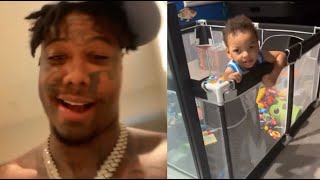 Celebrity "Look At My Son" Blueface Is So Happy After Catching Jr. Take His First Steps Profile