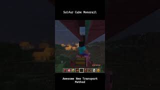 Sulfur Cube Monorail - Best Way To Travel in Minecraft #minecraftupdate #minecraft #minecraftpreview