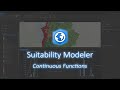 ArcGIS Pro - Suitability Modeler Continuous Functions Sample