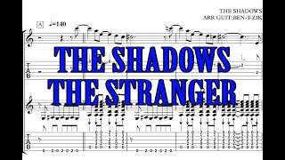 Video thumbnail of "THE STRANGER/THE SHADOWS [MY TAB FOR GUITAR SONG FOR ACOUSTIC #56]"