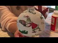 How to make the clear Christmas ornaments with fabric