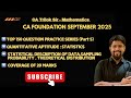 CA Foundation September 2025 | Quantitative Aptitude Statistics | Top 150 Questions (Part 5) |
