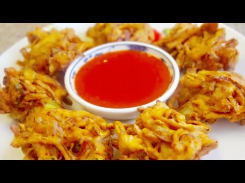 onion-pakoda---(pakora-/-pyaji)---hot-&-spicy-food-recipe!