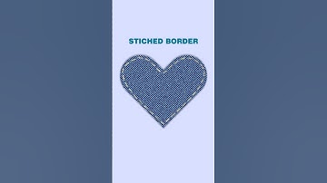 Stitched Border / Stitching Effect in Photoshop