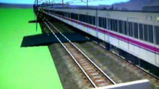 京王線の過密ダイヤ　Railsim2版