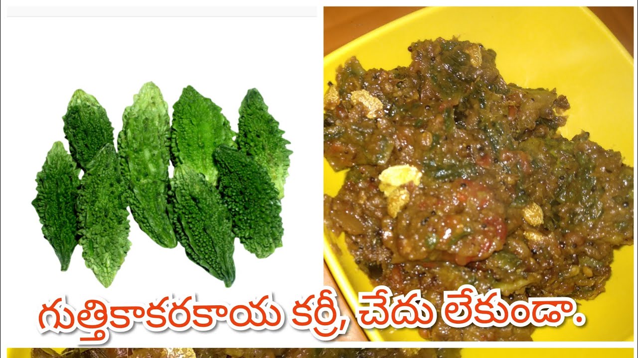 Stuffed Bitter Gourd Recipe in Telugu Bitter Gourd Fry Recipe