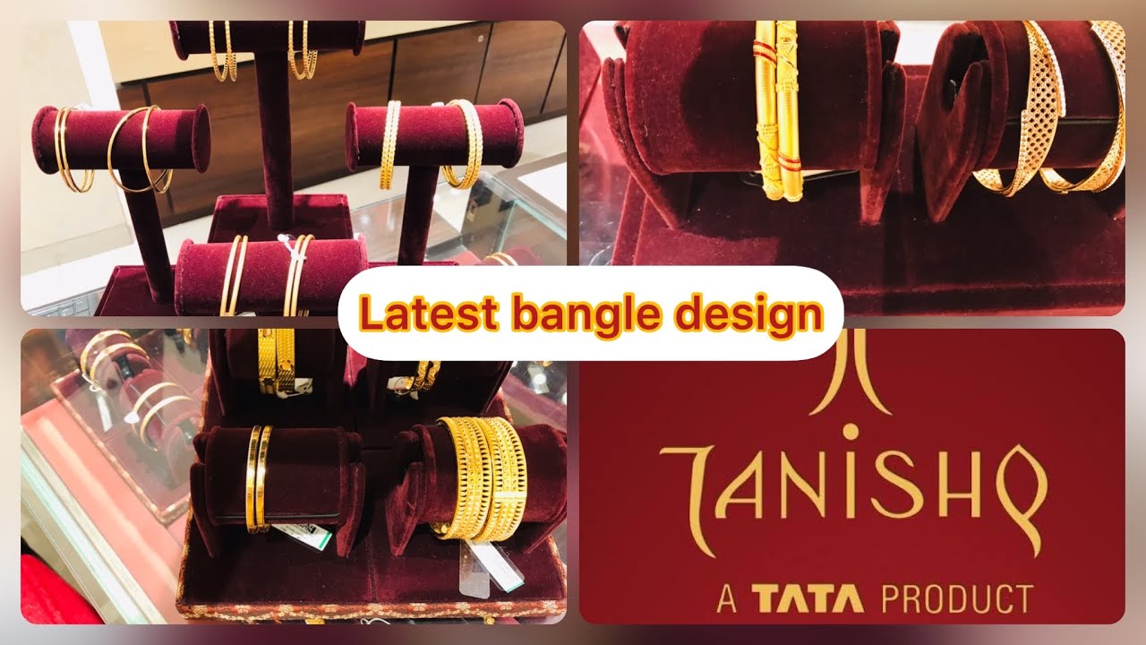 Tanishq Latest 2022 Gold Bangle Design With Price Tanishq Gold Bangle