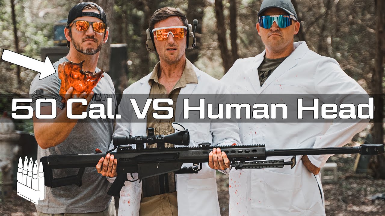 ⁣50 Cal VS. Human Head