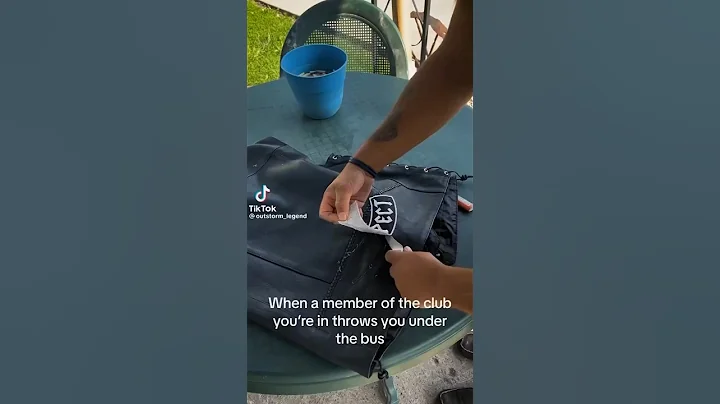 Motorcycle Club Prospect Cuts his PATCH OFF!!