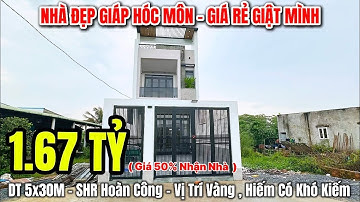NHÀ ĐẸP ĐỨC HOÀ GIÁP HÓC MÔN MỚI NHẤT , DT 5x30m SHR hoàn công , vị trí đẹp gần chợ ,gần bệnh viện.