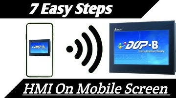 How to  Connect Delta HMI Screen On Mobile Through WiFi.