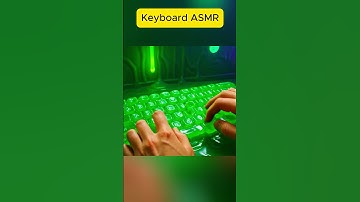 Relaxing Green Keyboard Typing ASMR 💚🎧#asmr #satisfying #shorts