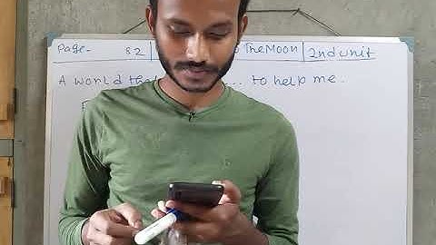 Lesson 8 Goodbye To The Moon 2nd unit( 3rd part)..Class VI