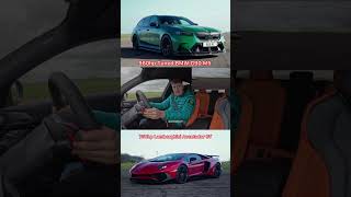 DRAG RACE SHOWDOWN Hybridmonster vs pure V12 rage #bmw #bmwm5#lamborghini #bmwnation #dragrace