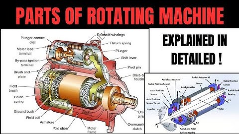 All Parts of Rotating Machine !! Parts of Generator and Motor