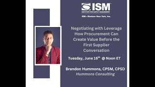 Negotiating with Leverage - How Procurement Can Create Value Before the First Supplier Conversation