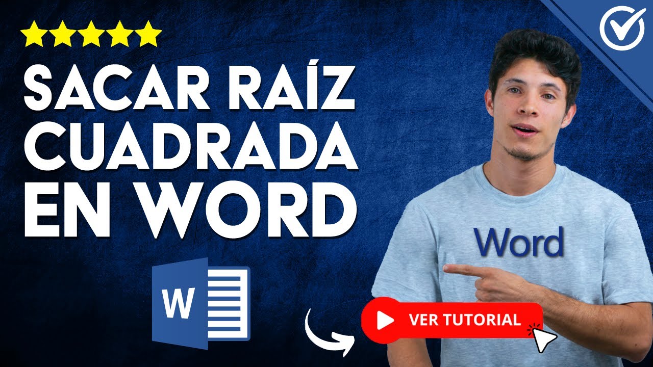 ¿Cómo PONER RAÍZ CUADRADA en Word? - 🔢 Word También Sirve para las