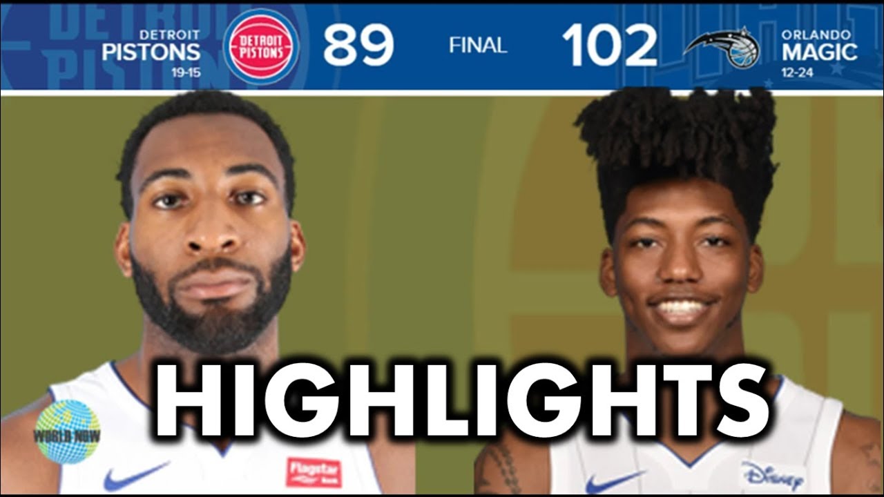 MAGIC vs Pistons Highlights 12/28/2017 Report YouTube