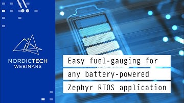 Easy fuel-gauging for any battery-powered Zephyr RTOS application