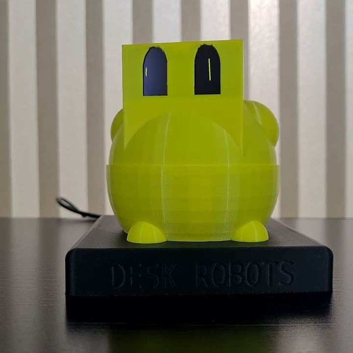 3D Printed Desk Robot / Robot Pet using Arduino Nano - Micro servo ...