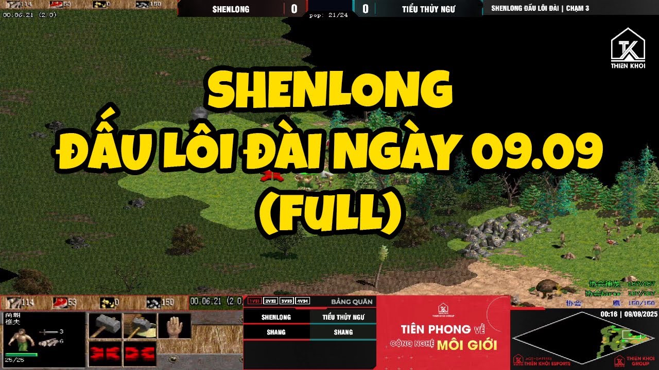 FULL | SHENLONG đấu Lôi Đài với 6 cao thủ AOE Trung Quốc | Ngày 09/09/2025