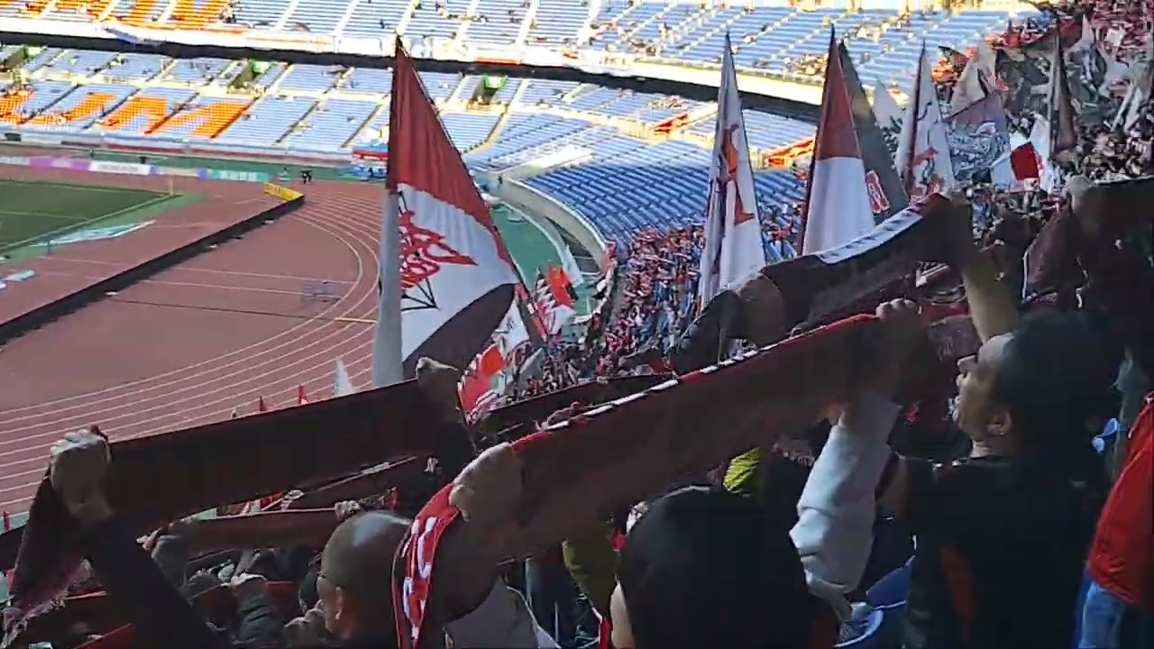 2026年2月21日横浜FM戦　勝利後のWe are Diamonds　日産スタジアムでは久しぶり！