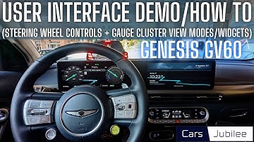 Genesis GV60 Tutorial & Demo - Drivers Display View Modes, Widgets & How to Multi-task
