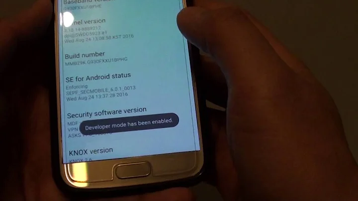Samsung Galaxy S7: How to Enable Developer Options